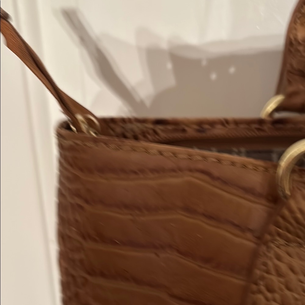Marc Fisher Brown Crocodile Embossed Tote - Picture 9 of 13